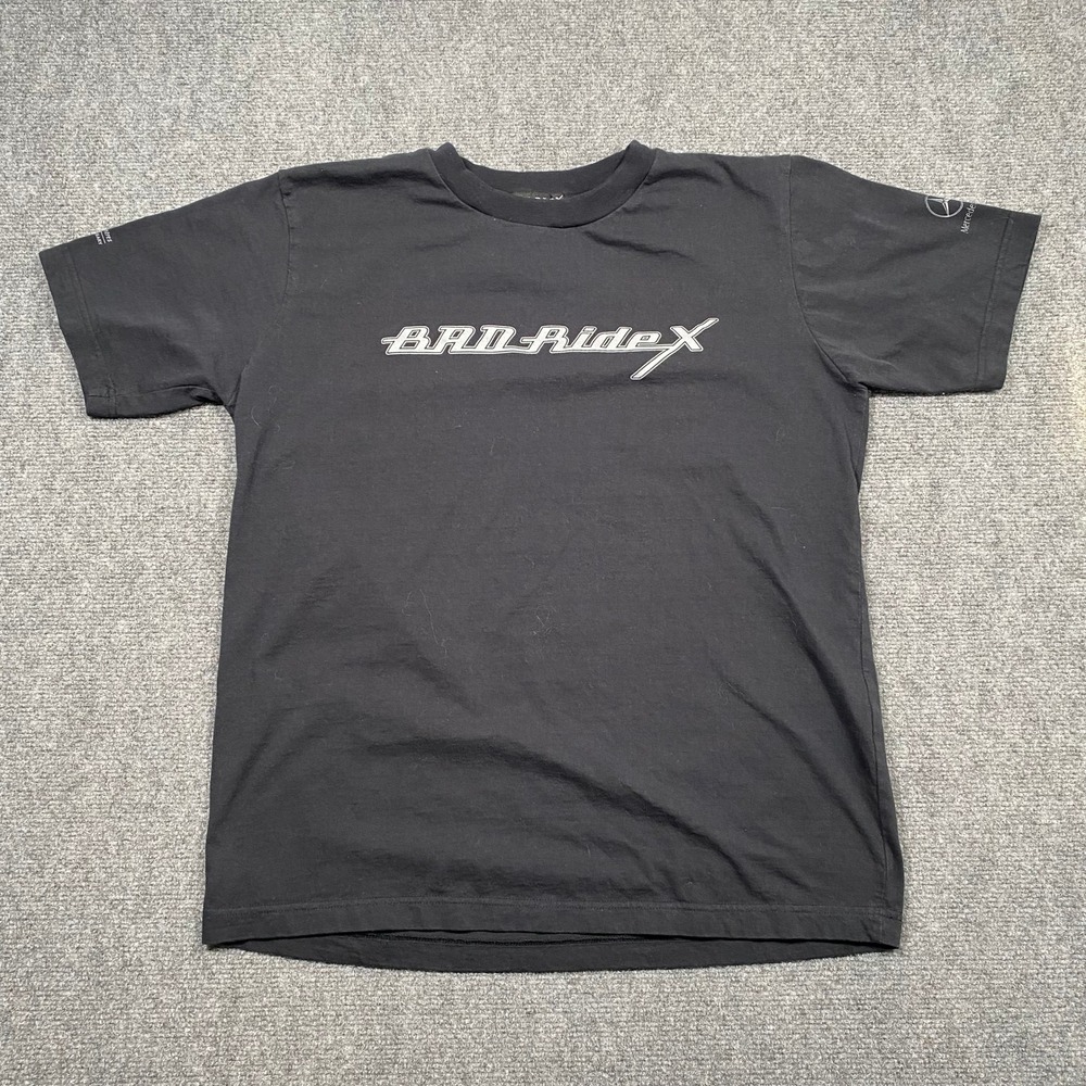 BAD RIDEX Mercedes Benz Collaboration T Shirt Mens XL Black Graphic Tee